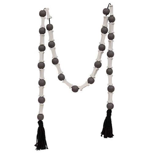 BreeBe - Bones & Bead Garland - Black, White
