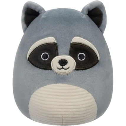 Front. Jazwares - Squishmallows: Rocky the Grey Raccoon Plush - 7.5" Plush.