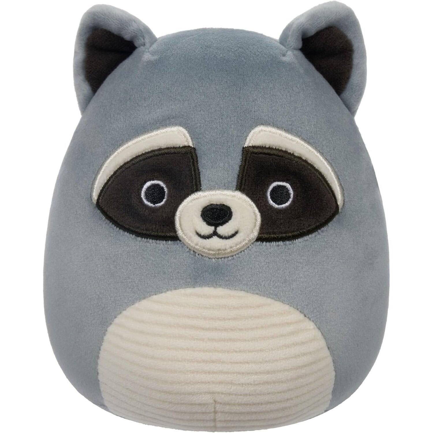 Front. Jazwares - Squishmallows: Rocky the Grey Raccoon Plush - 7.5" Plush.