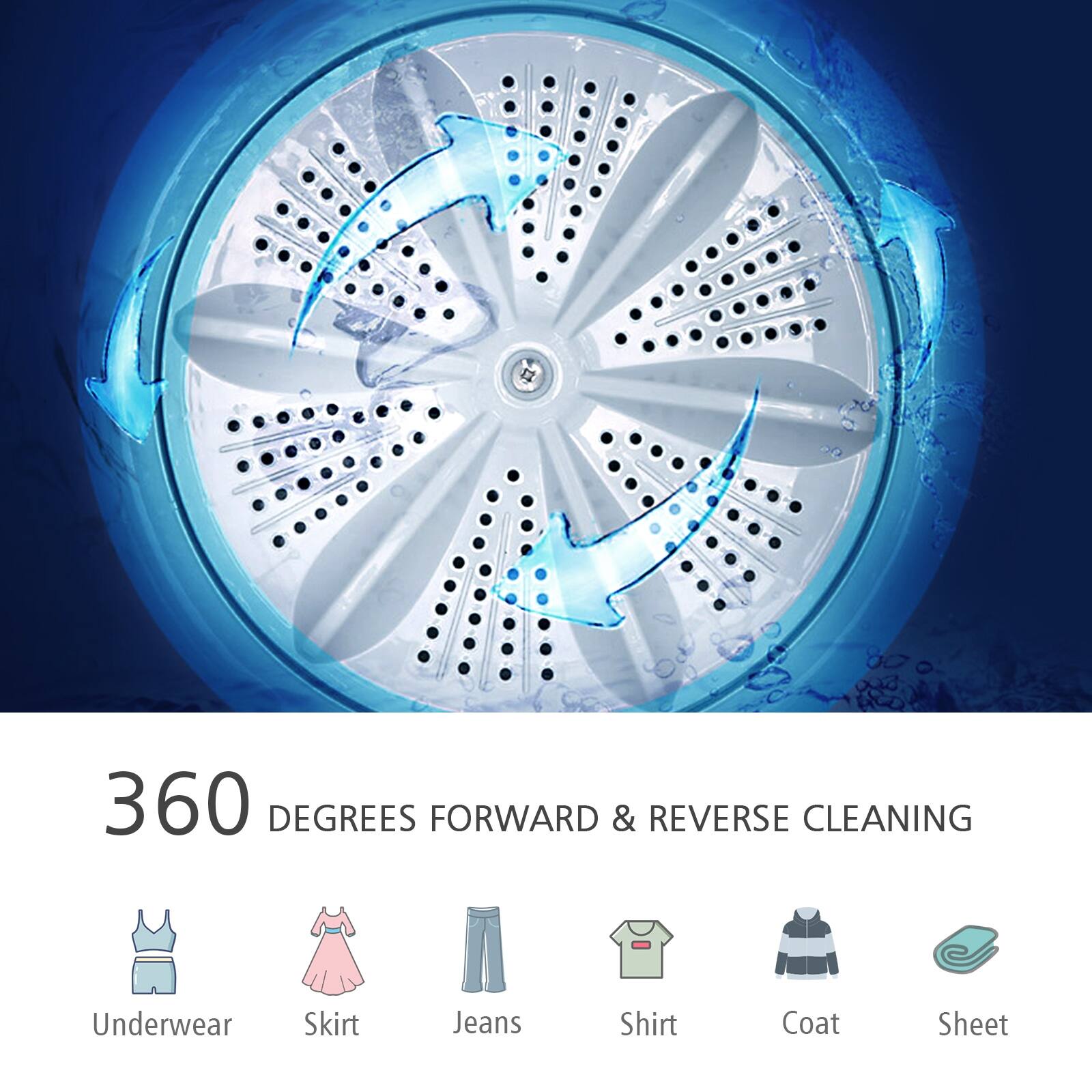 360 DEGREES FORWARD & REVERSE CLEANING
Underwear, Skirt, Jeans, Shirt, Coat, Sheet