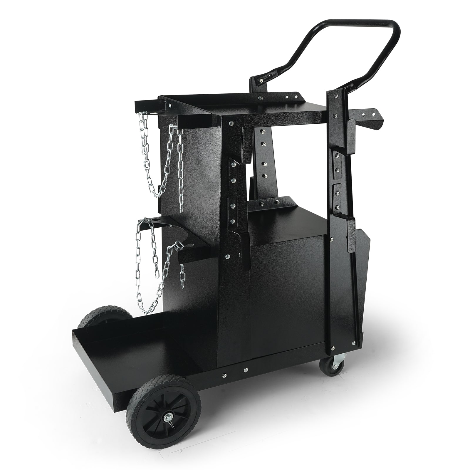 VEVOR - Welding Cart, 2-Tier Heavy Duty Welder Cart with Anti-Theft Lockable Cabinet, 265LBS Weight Capacity, 360° Swivel Wheels - Black price history on PriceWatchPro