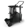 Front. VEVOR - Welding Cart, 2-Tier Heavy Duty Welder Cart with Anti-Theft Lockable Cabinet, 265LBS Weight Capacity, 360° Swivel Wheels - Black.