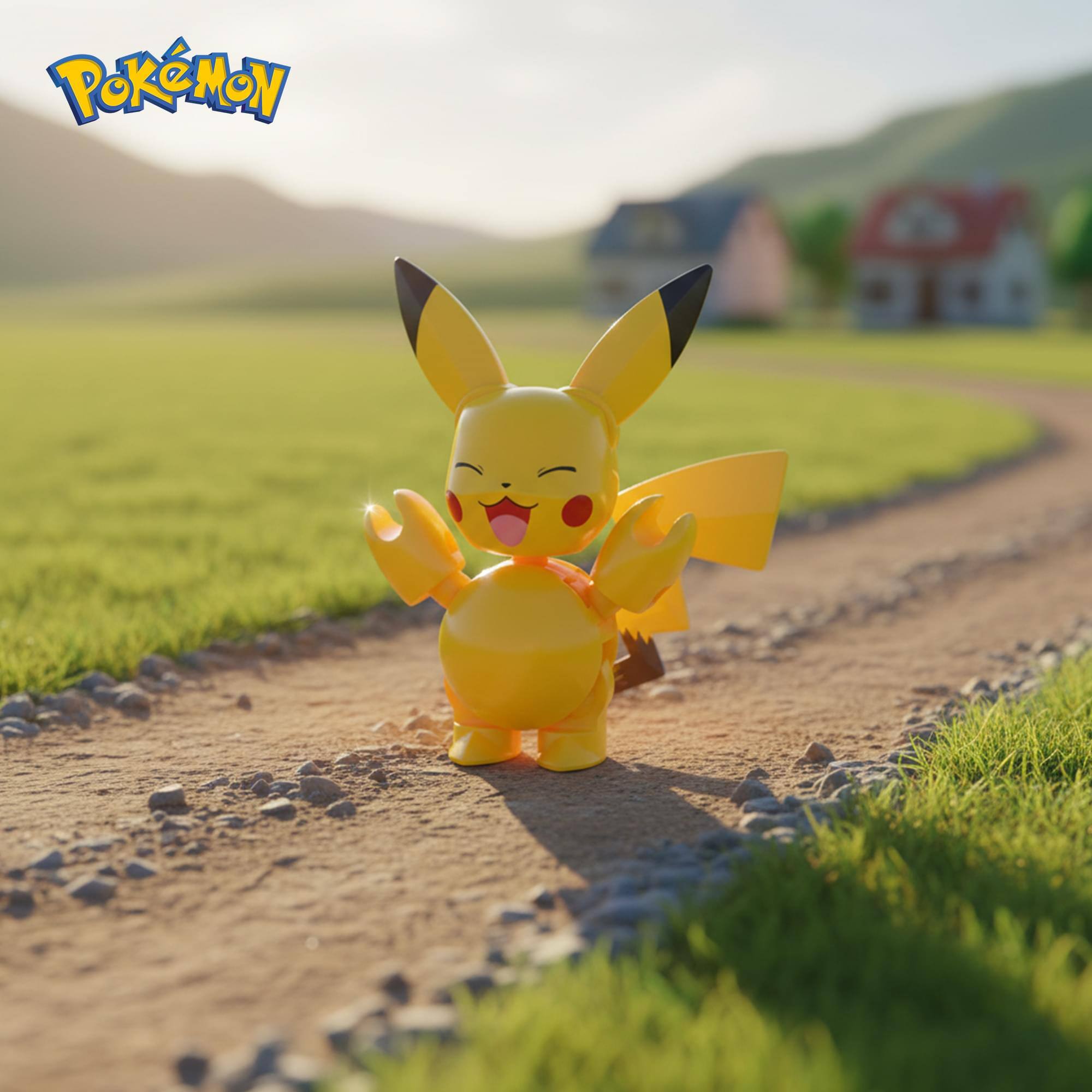 Alt View 2. Mattel - Pokemon Mega Construx Poke Ball 16-Piece Building Set | Pikachu - Yellow.