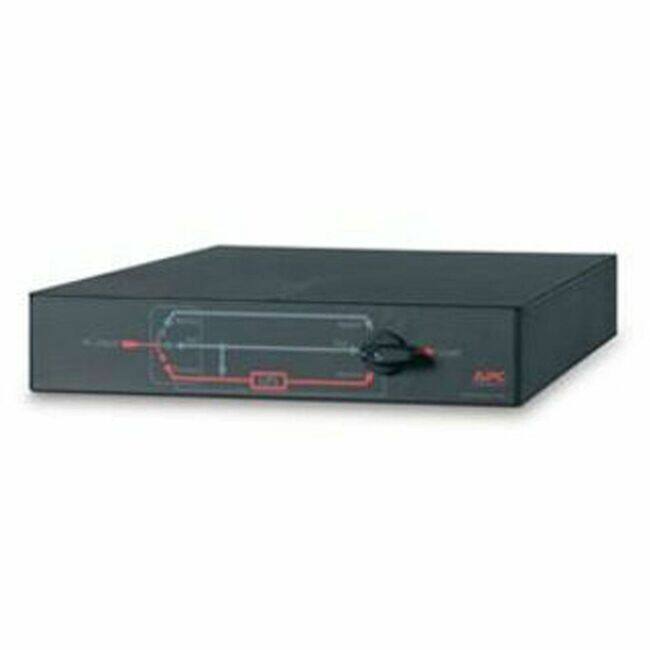 Front. APC - APC Service Bypass Panel- 100-240V; 30A; BBM; Hardwire Input/Output - 1 x Hard Wire 3-wire (H+N+E) - 4800 W - 100 V AC - Black Powder Coat.