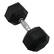 Front Zoom. Inspire - Fitness 35 LB Rubber Dumbbell - Black.