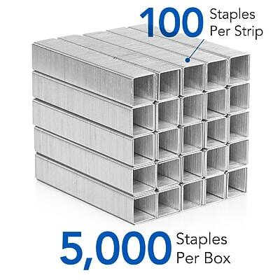 100 Staples Per Strip  
5,000 Staples Per Box