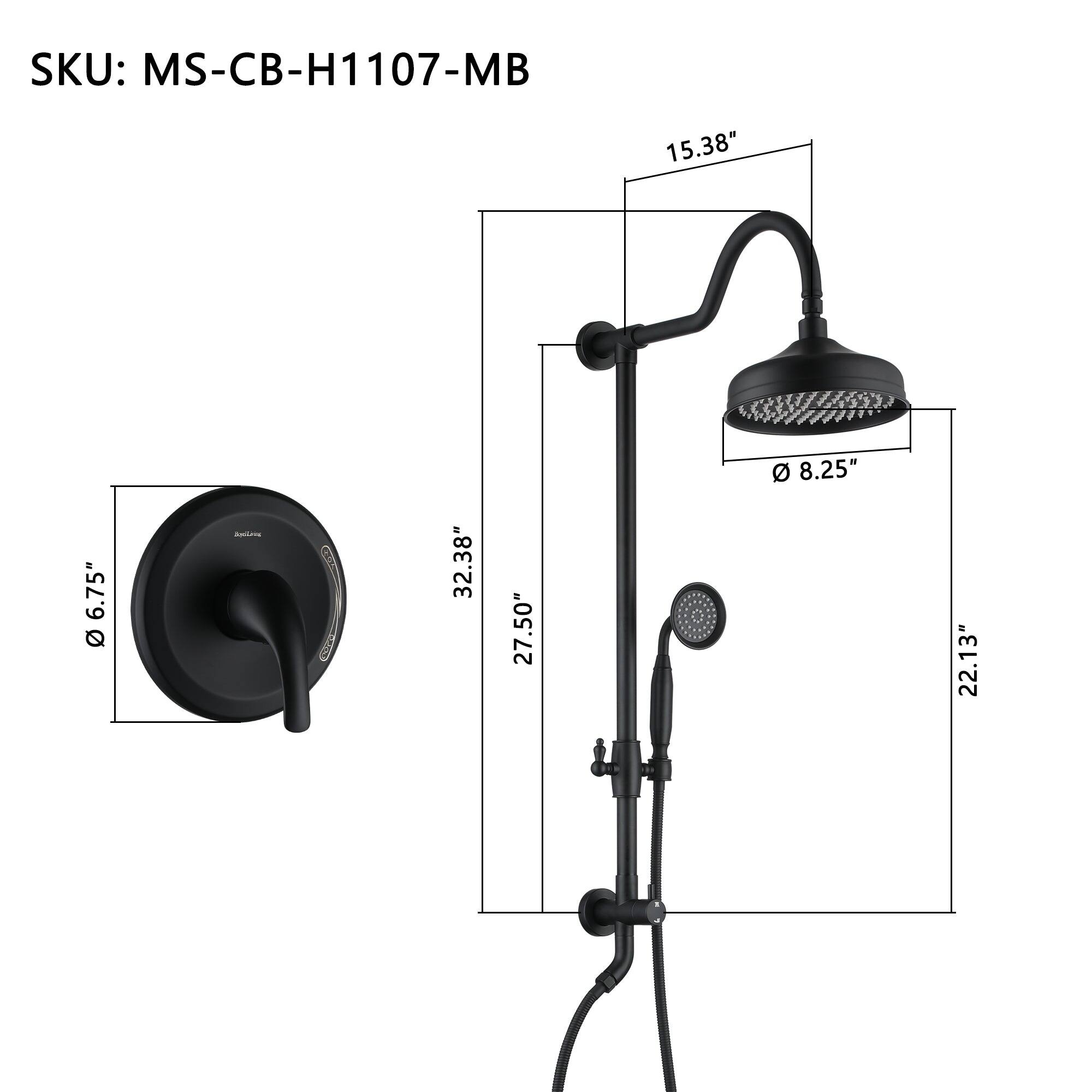 SKU: MS-CB-H1107-MB 15.38" 6.75" 32.38" 27.50" 8.25" 22.13"