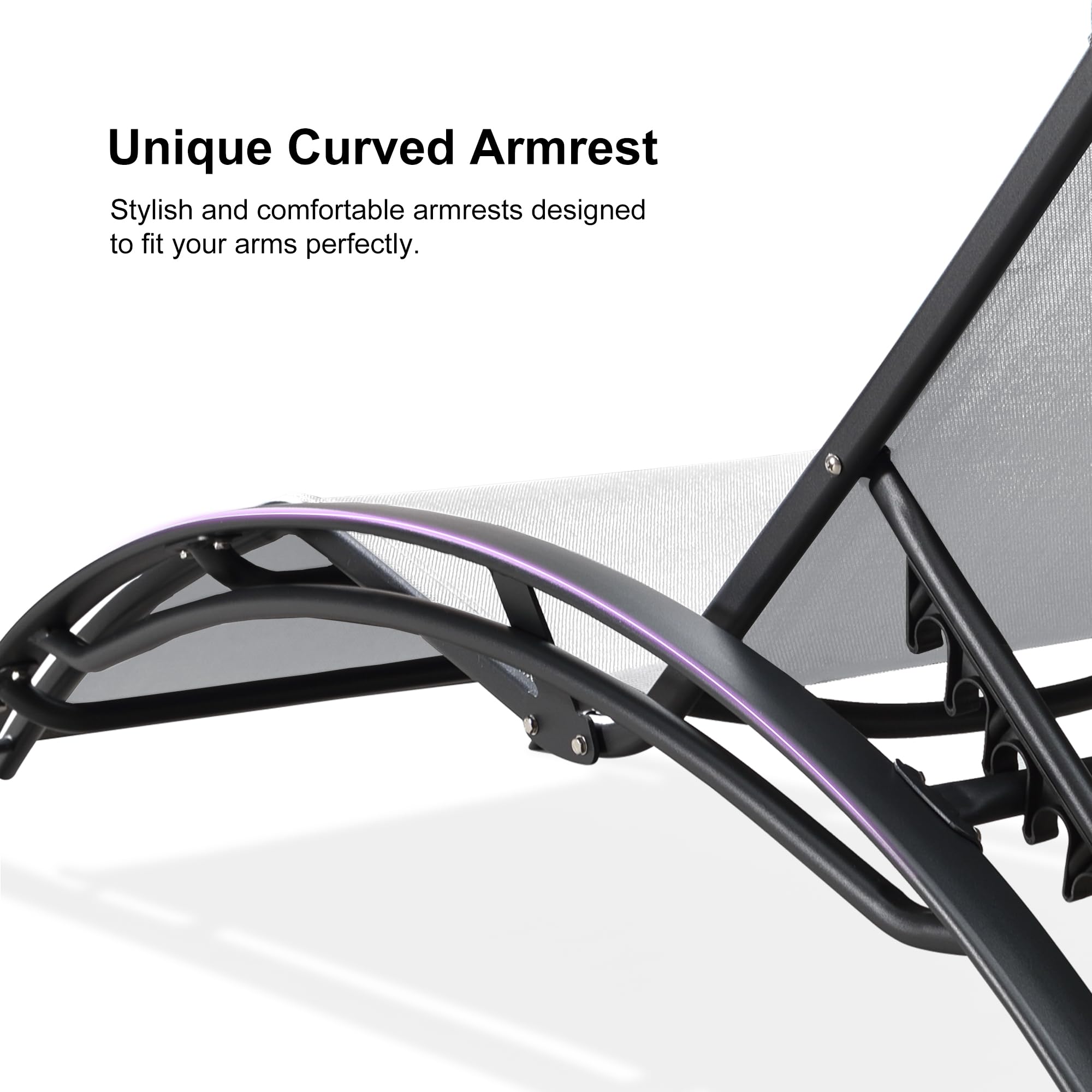 Unique Curved Armrest

Stylish and comfortable armrests designed to fit your arms perfectly.