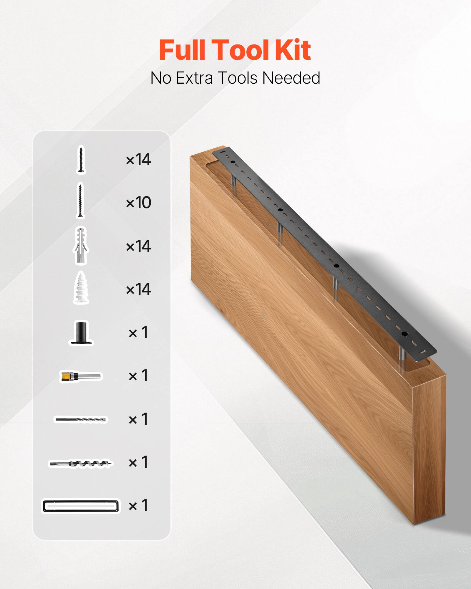 Full Tool Kit, No Extra Tools Needed, x14, x10, x14, x14, x1, x1, x1, x1, x1, x1, x1