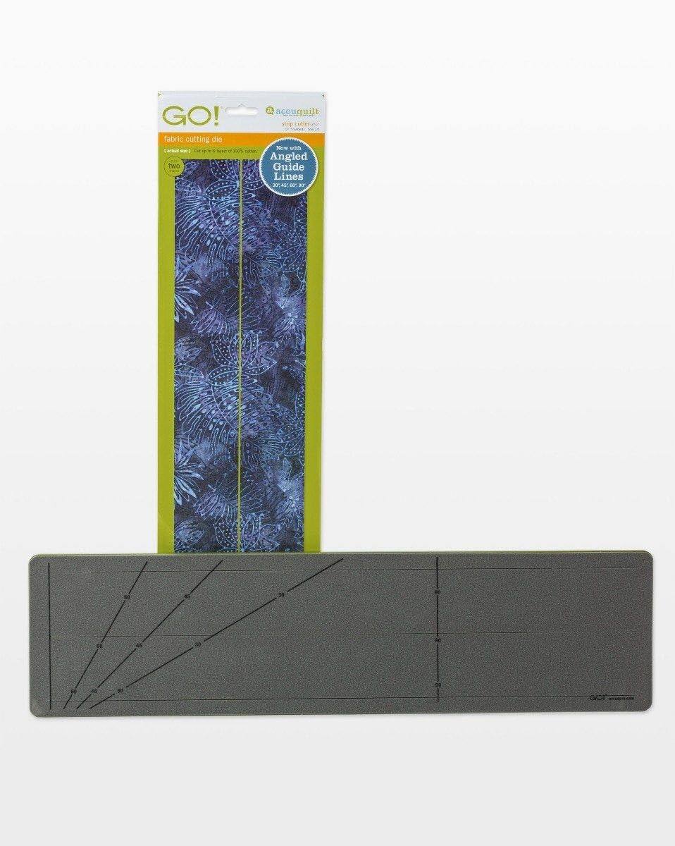 GO! fabric cutting die - Two aCOU couquilt vtrip - Now with Angled Guide Lines - 30-45-60-90