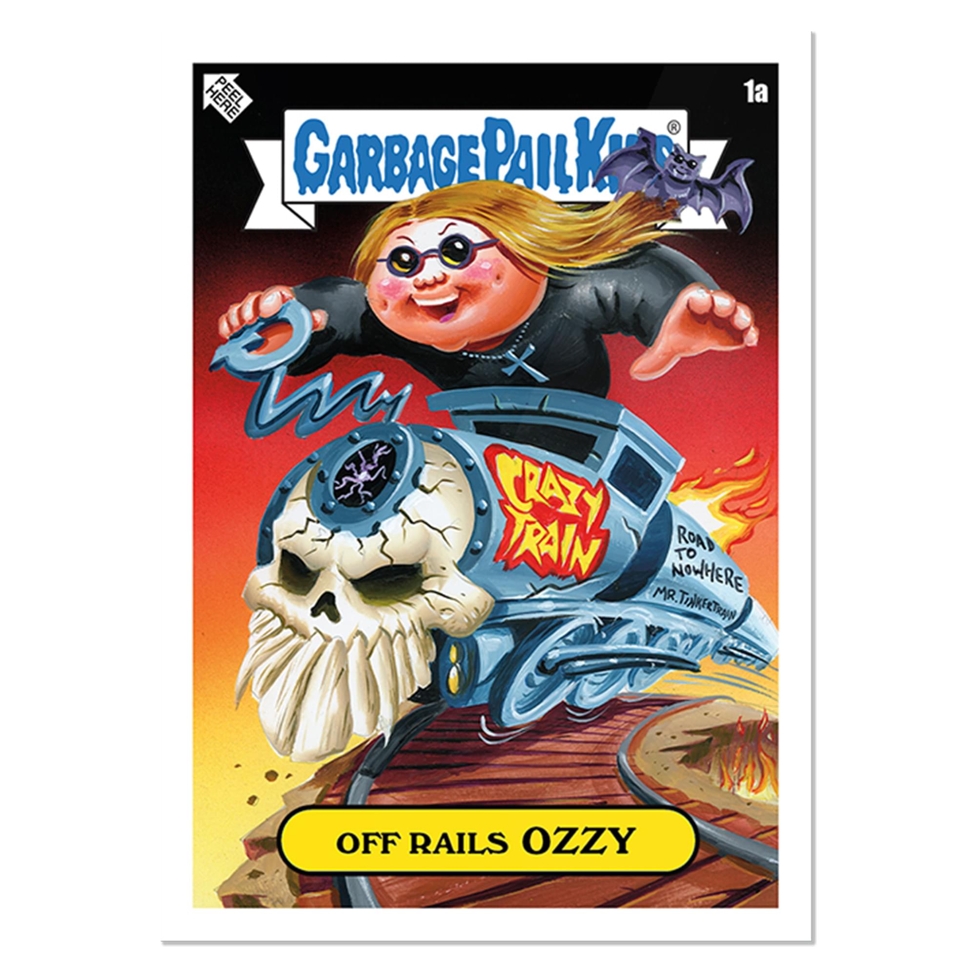 Here's the corrected and grouped text from the image:

- Garbage Pail Kids
- 1a
- Crazy Train
- Road to Mr. Nowhere
- Off Rails Ozzy
