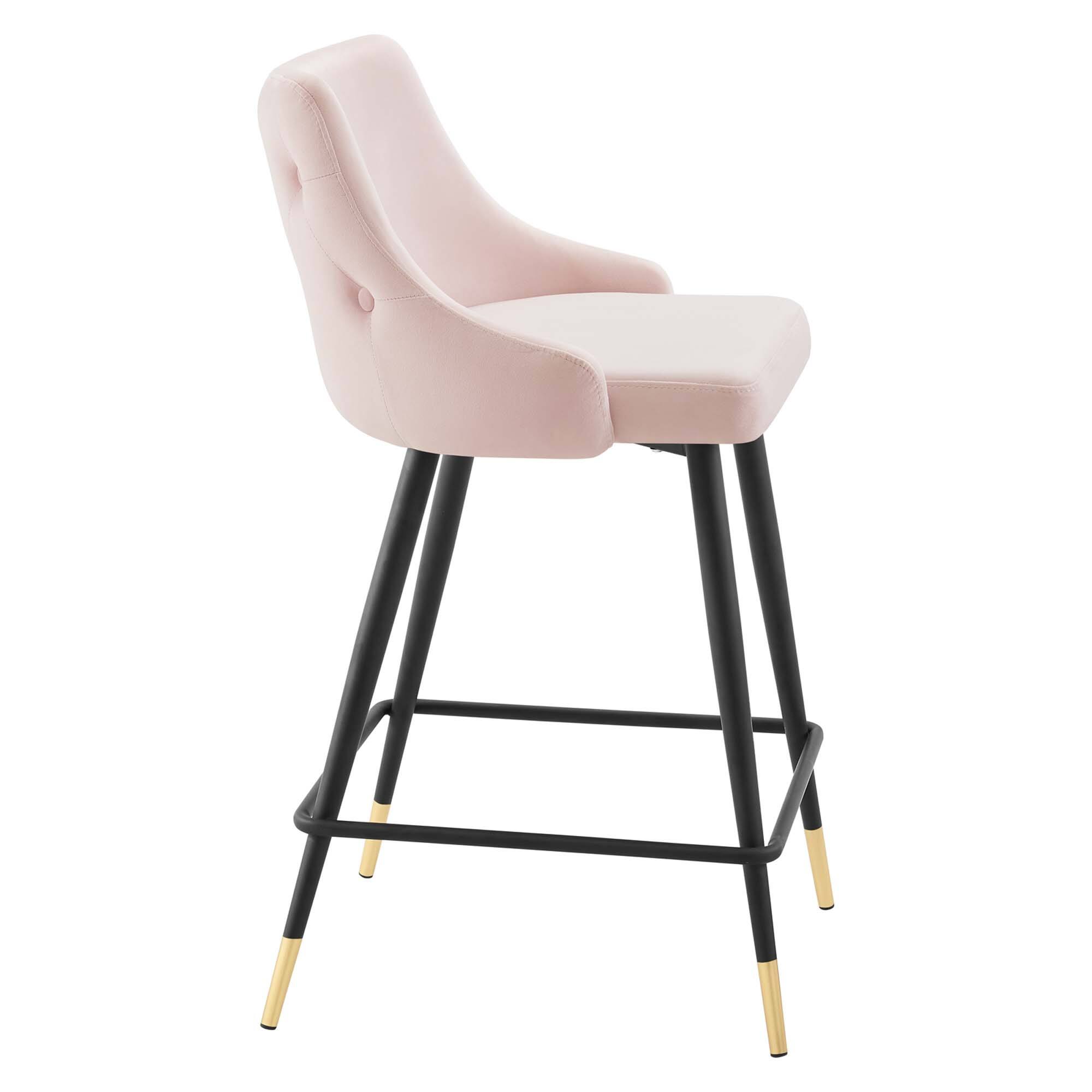 Alt View 1. Modway - Adorn Performance Velvet Counter Stool by Modway - Pink.