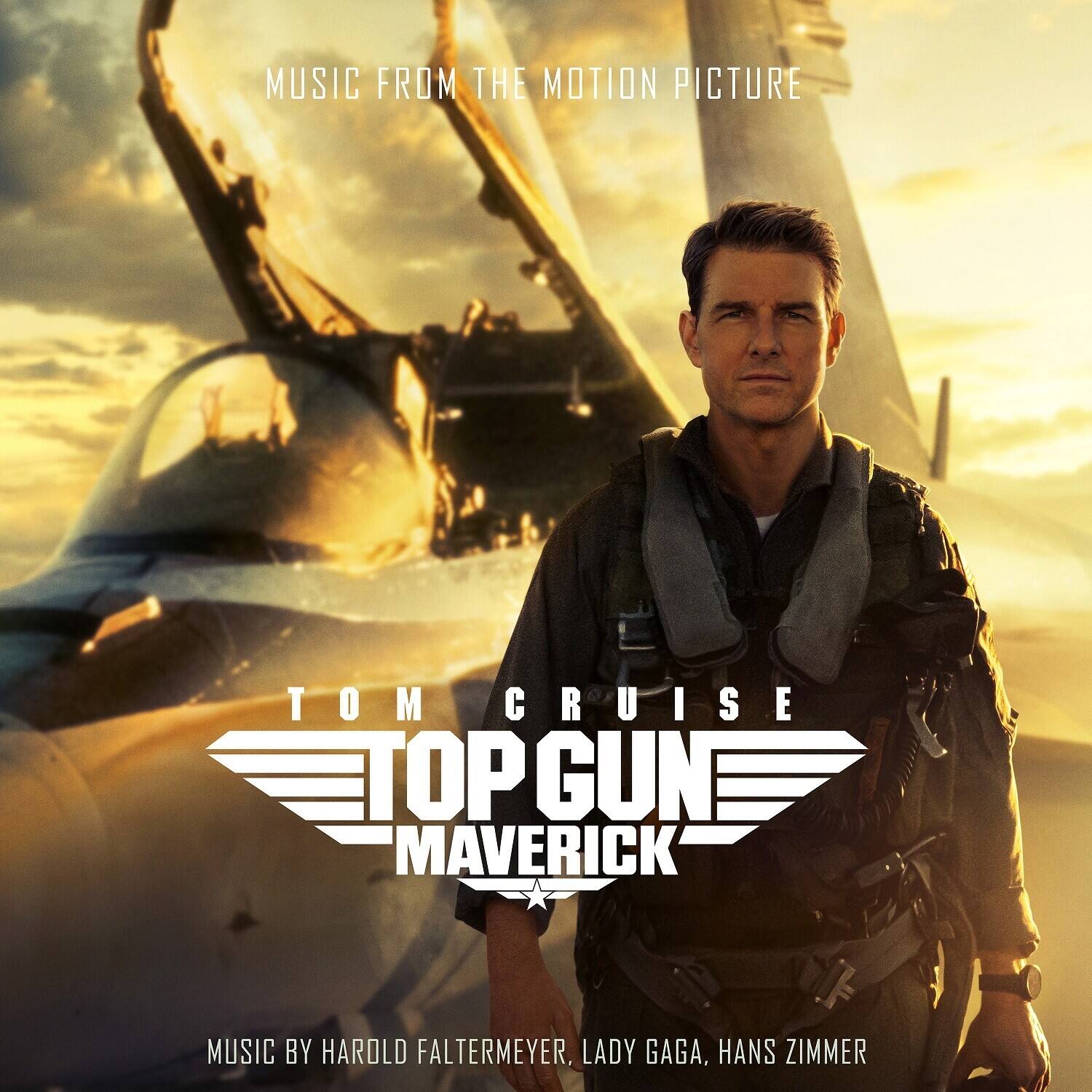 MUSIC FROM THE MOTION PICTURE

TOM CRUISE  
TOP GUN MAVERICK

MUSIC BY HAROLD FALTERMEYER, LADY GAGA, HANS ZIMMER