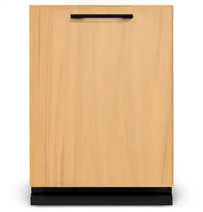 Front. GE Profile - 24" Top Control Smart Built-In Stainless Steel Tub Dishwasher w/ 3rd Rack, Microban Antimicrobial Technology, and 44 dBA - Custom Panel Ready.