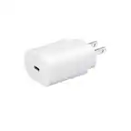 Front. Samsung - Samsung - Super Fast Charging 25W USB Type-C Wall Charger - Bulk Packaging - White - White.
