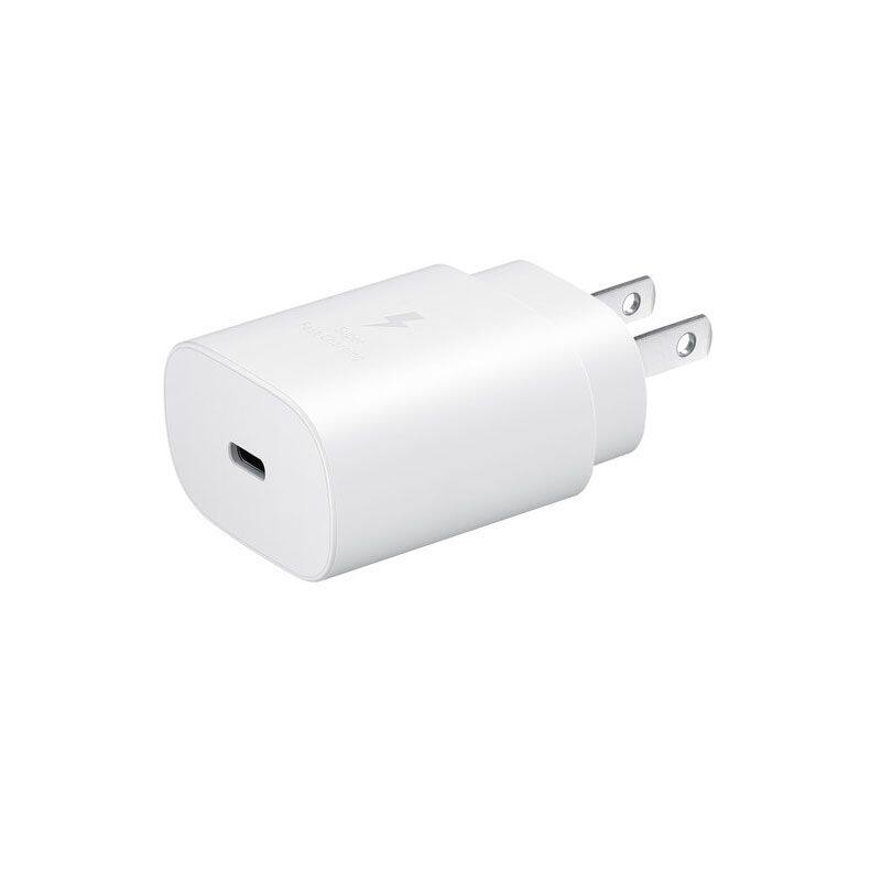 Front. Samsung - Samsung - Super Fast Charging 25W USB Type-C Wall Charger - Bulk Packaging - White - White.