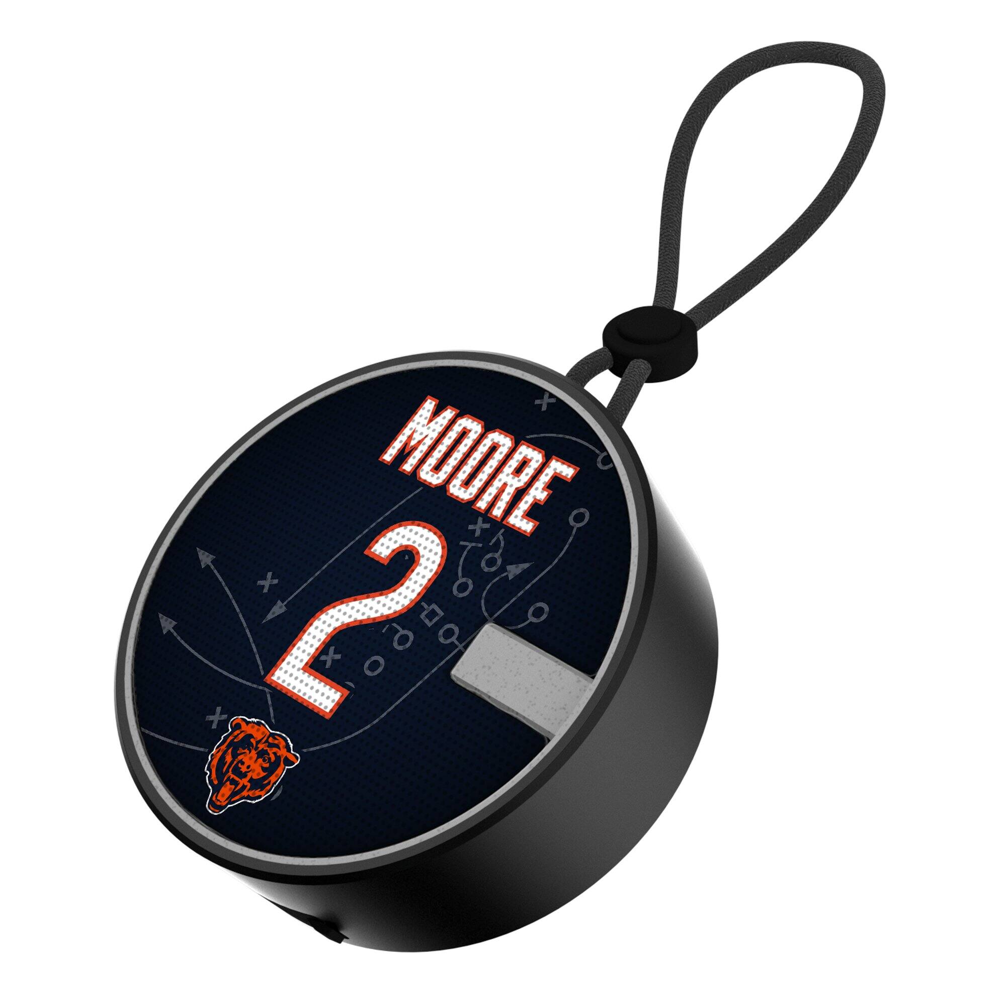 Front. Keyscaper - D.J. Moore Chicago Bears Bluetooth IP67 Waterproof Speaker - Black.