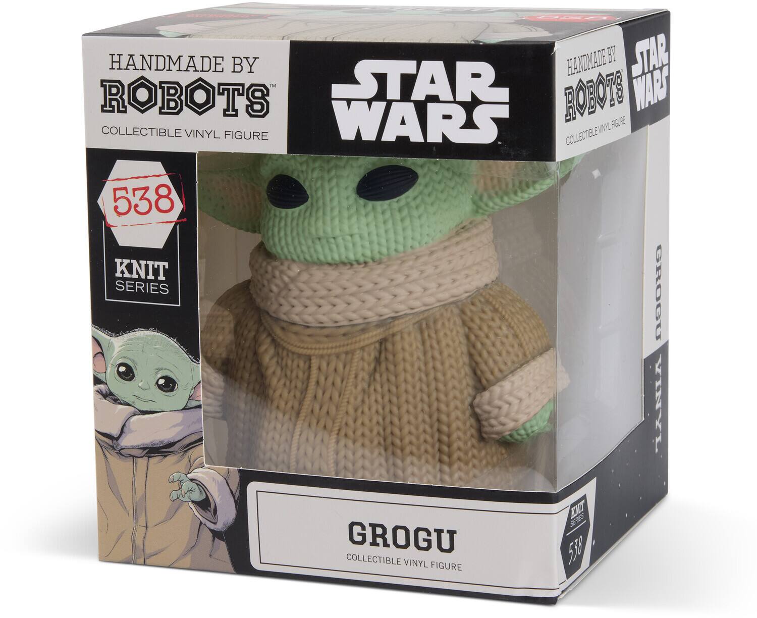 HANDMADE BY ROBOTS  
STAR WARS  
COLLECTIBLE VINYL FIGURE  
538 KNIT SERIES  
GROGU