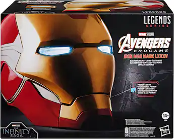 helmet iron man toy Hero MK5 Gold Motorized Cosplay Helmet, Voice, Touch & Remote Control Transparent and visible lens (when the eye light is off) 8 Disney Marvel Iron Man Exclusive