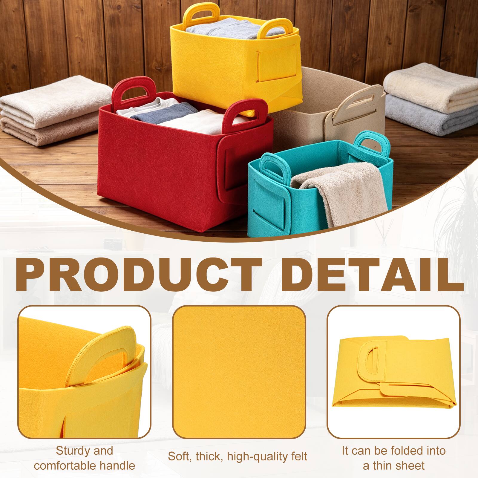 PRODUCT DETAIL

- Sturdy and comfortable handle
- Soft, thick, high-quality felt
- It can be folded into a thin sheet