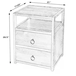 Butler Specialty - Lark Natural Wood Nightstand - Light Brown