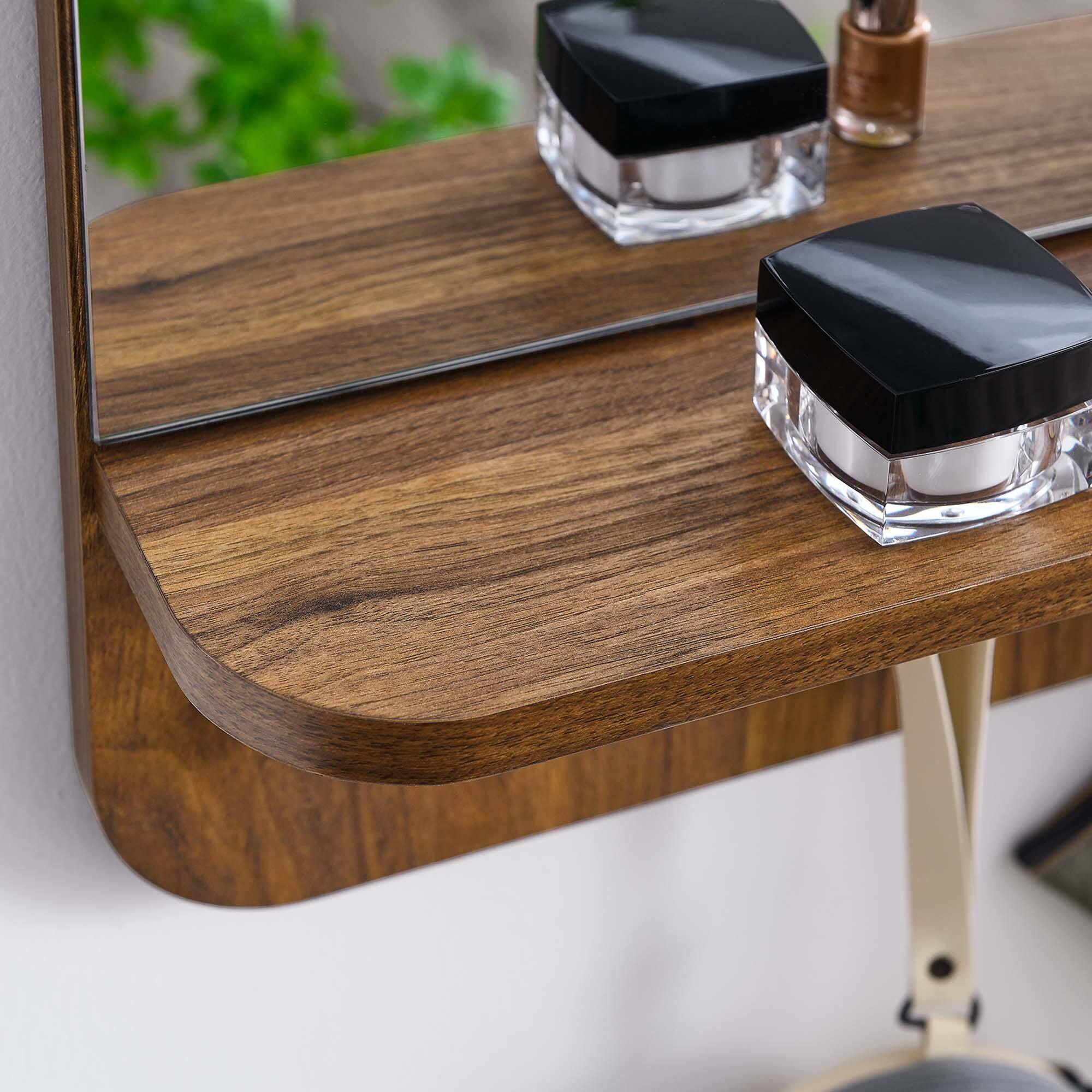 Alt View 1. Modway - Lumina Mirror by Modway - Walnut.