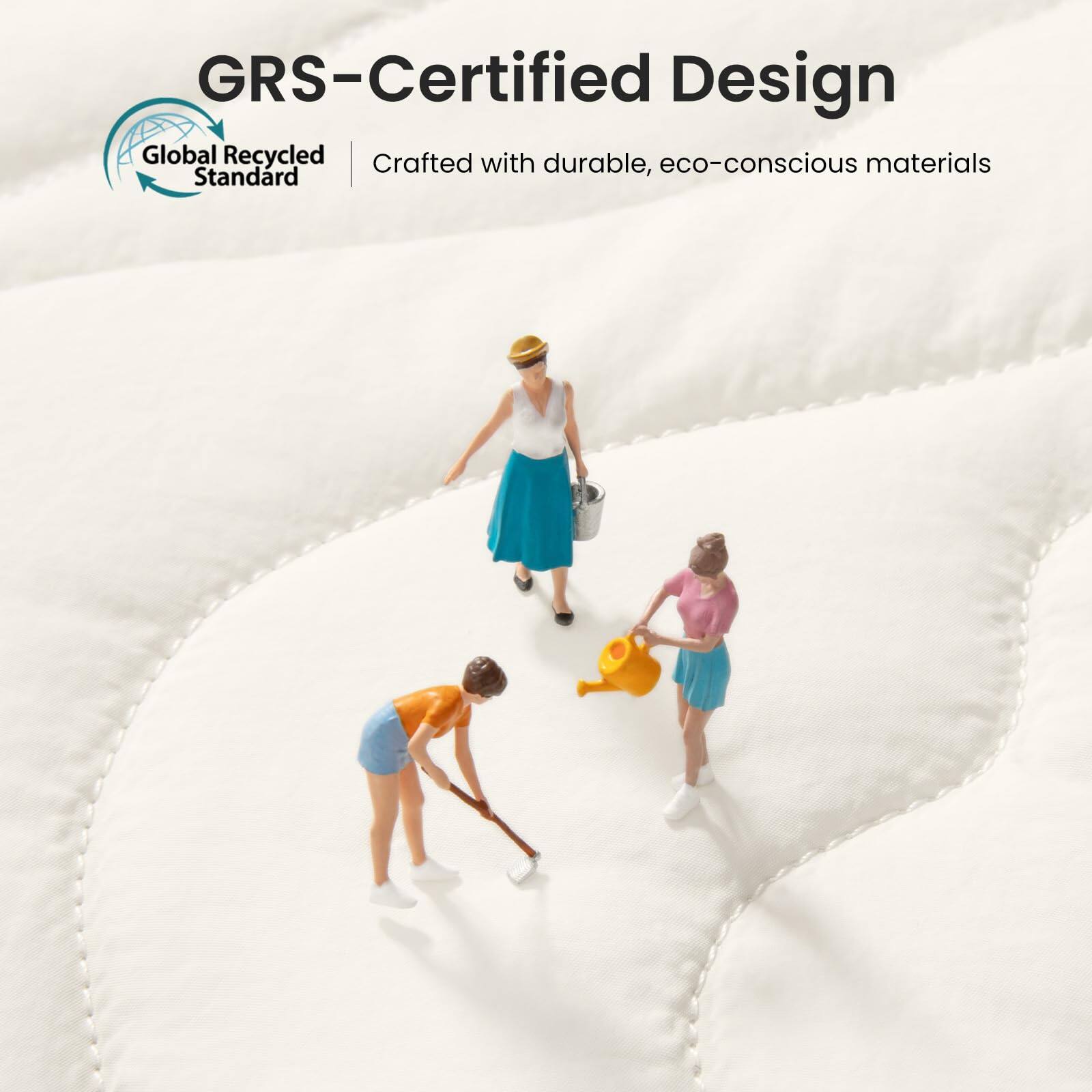 GRS-Certified Design  
Global Recycled Standard  
Crafted with durable, eco-conscious materials