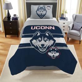 Sweet Home Collection - NCAA Uconn Huskies Comforter & Sham Set- Twin/Twin XL - Multicolored