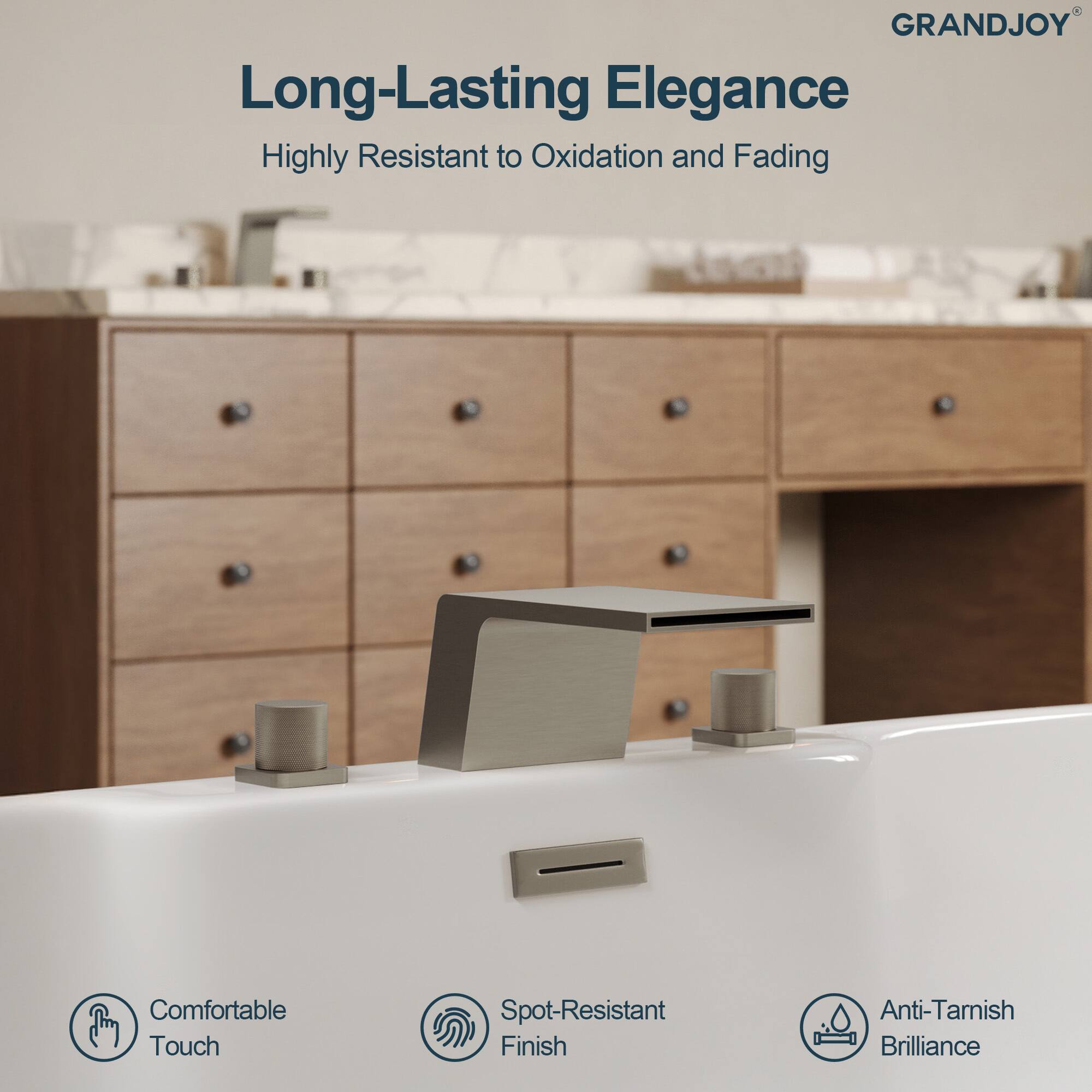 GRANDJOY

Long-Lasting Elegance  
Highly Resistant to Oxidation and Fading

Comfortable Touch  
Spot-Resistant Finish  
Anti-Tarnish Brilliance