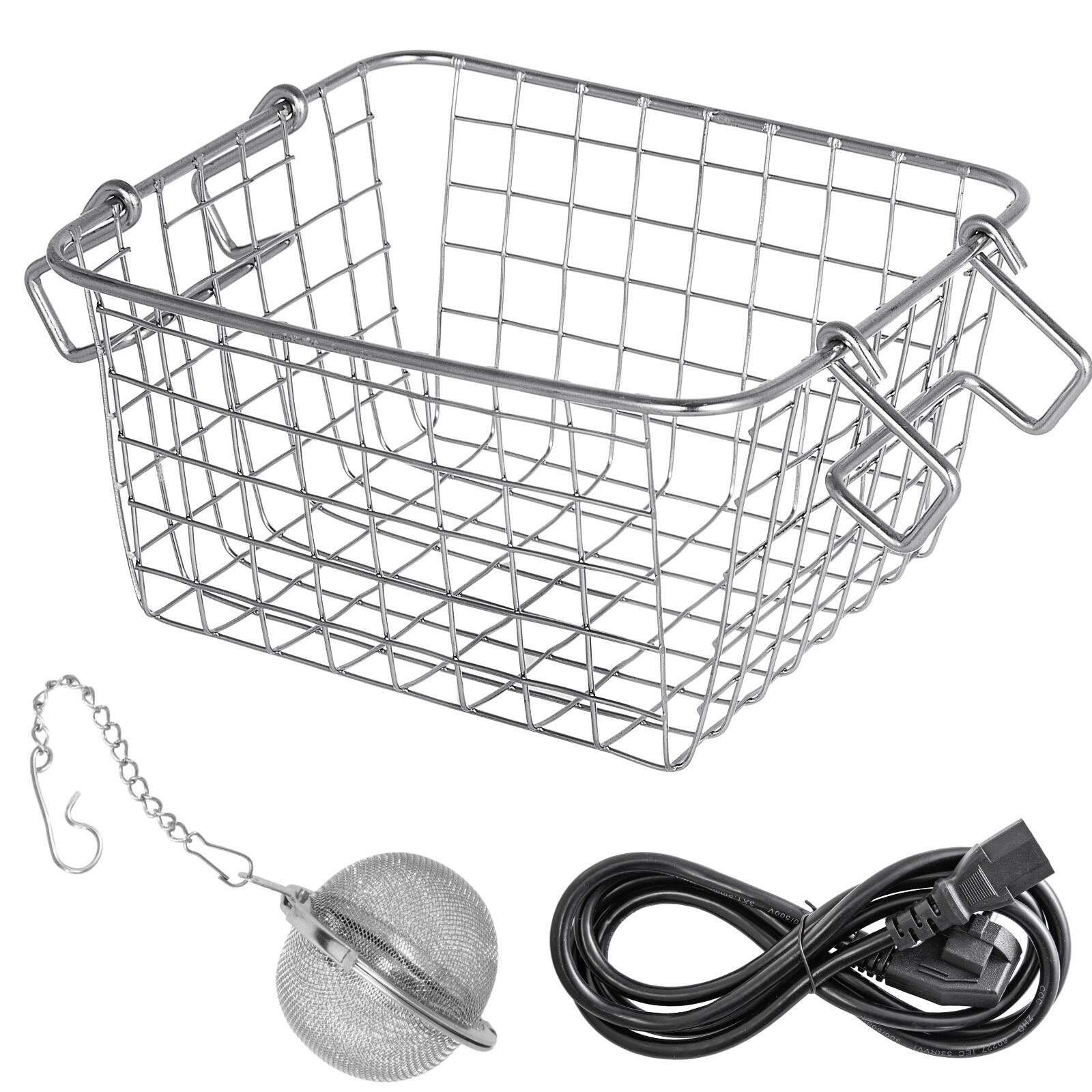 Alt View 5. VEVOR - Sonic Cleaner 2L Digital Ultrasonic Parts Cleaner with Timer 40kHz Professional 304 Stainless Steel Sonic Cleaner - Silver.