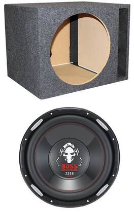 BOSS Audio - P106DVC 10" 2100 Watt Car Subwoofer Sub DVC 4 Ohm+Vented Sub Box - Black