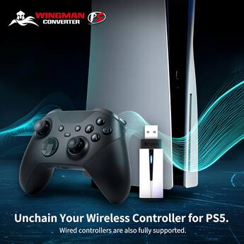 Brook Wingman P5 Wireless Controller Adapter for PlayStation 5 and Brook Wingman P5 Wireless Controller Adapter for PlayStation 5 and