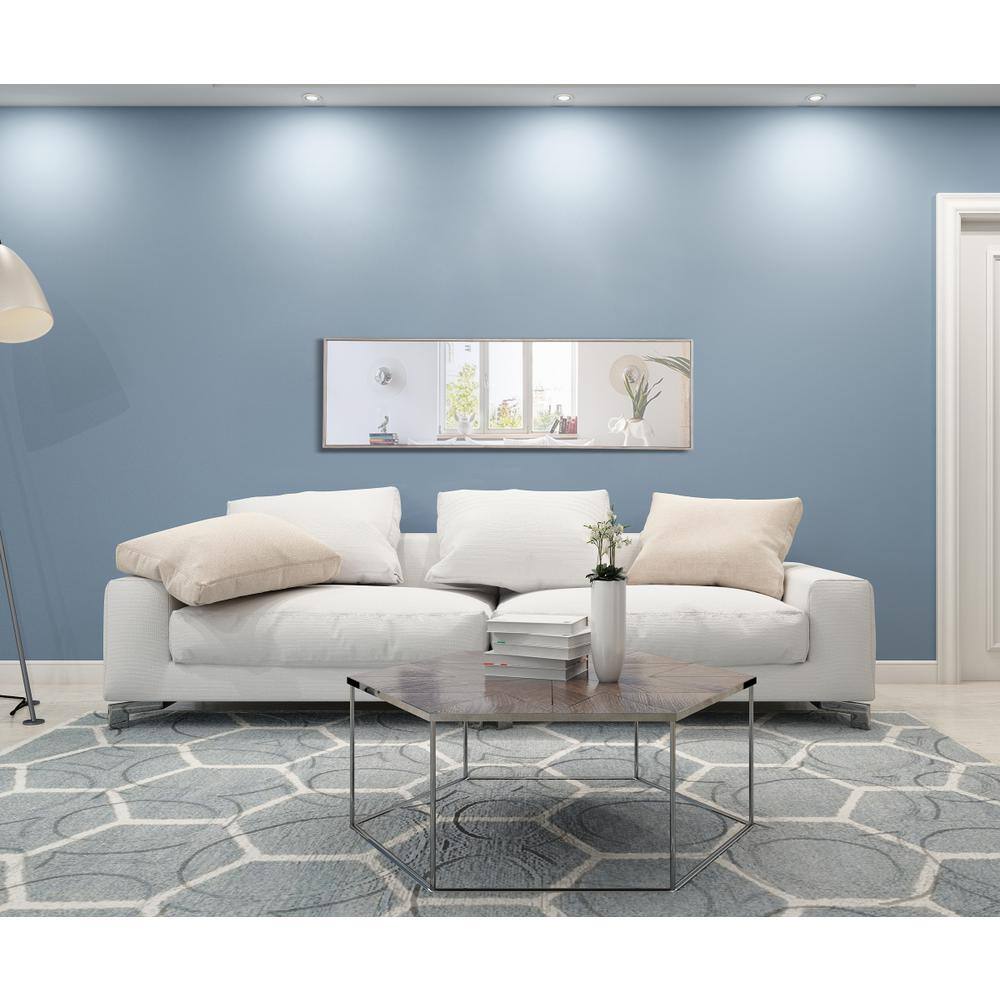 Alt View 6. Elegant Decor - Metal frame Rectangle Mirror 18 inch Silver - Silver.