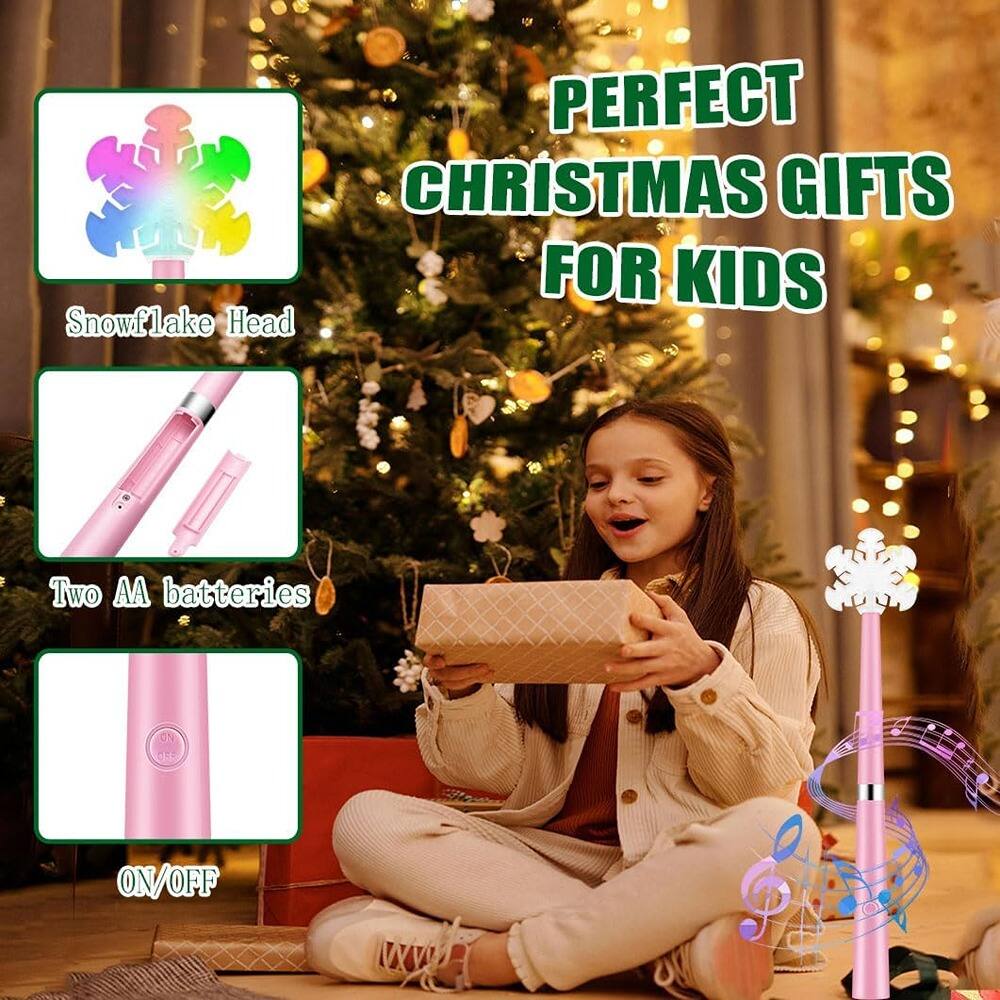 PERFECT CHRISTMAS GIFTS FOR KIDS

- Snowflake Head
- Two AA batteries
- ON/OFF