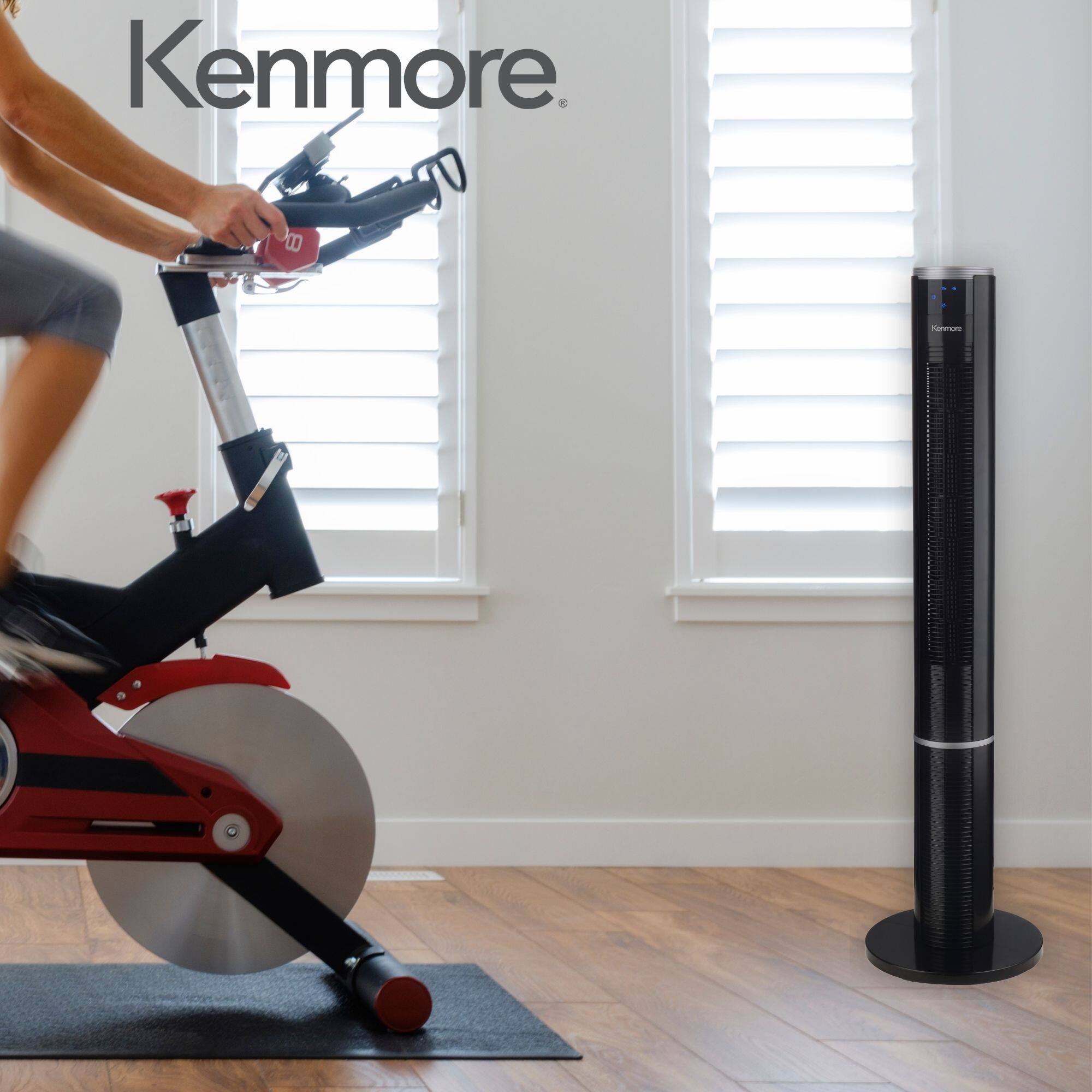 Alt View 5. Kenmore - 43" Bladeless Tower Fan - Black.