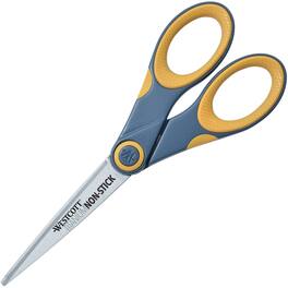 Westcott - 7" Titanium Bonded Non stick Scissors Straight Titanium Pointed Tip 1 Each - Yellow