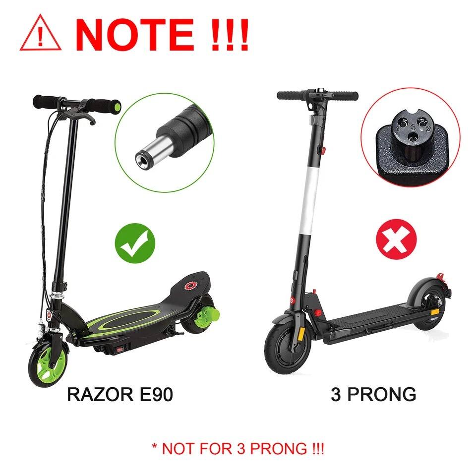 **NOTE!!!**

- RAZOR E90
  - ✔️

- 3 PRONG
  - ❌

*NOT FOR 3 PRONG!!!*