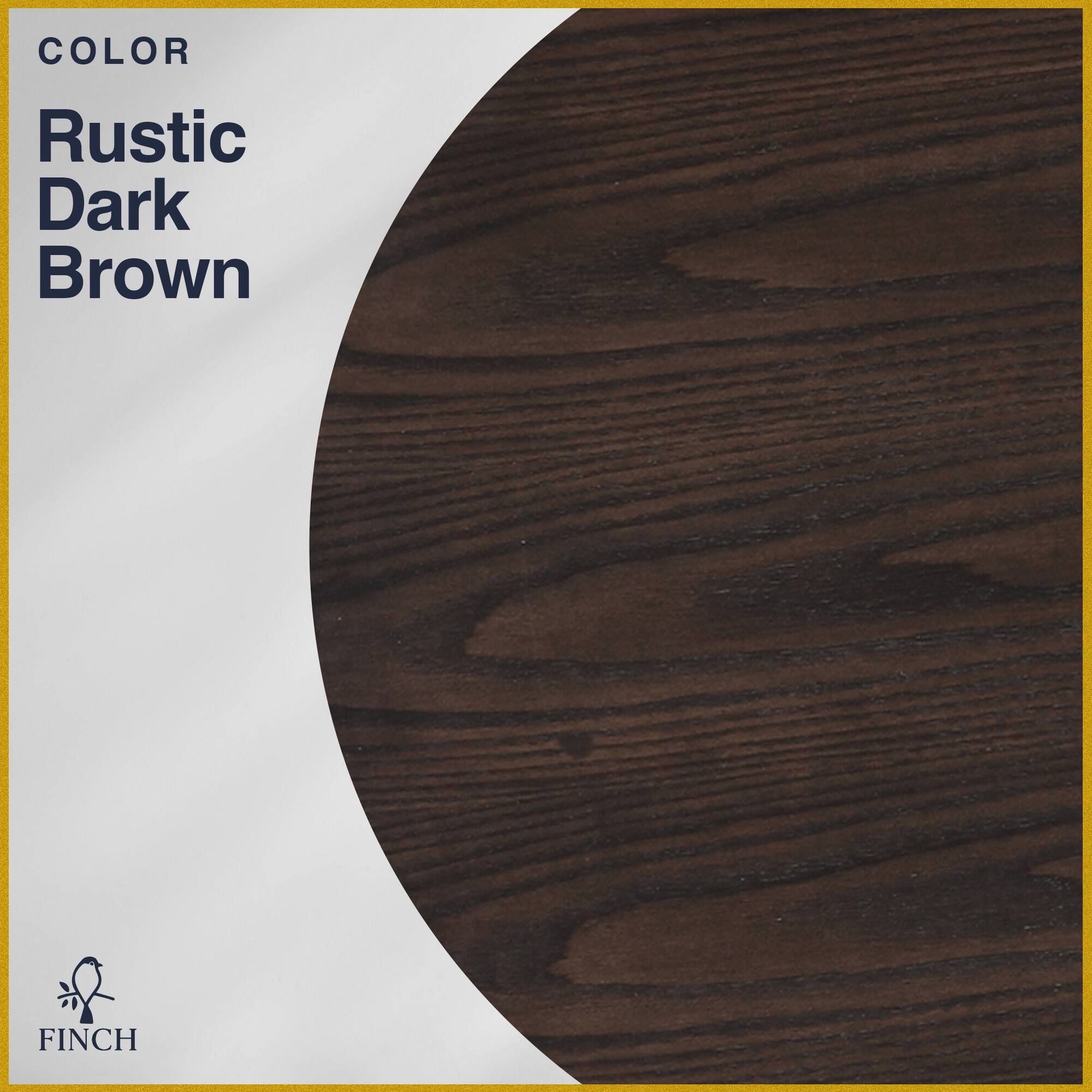 Alt View 16. Finch - Alfred Round Modern Farmhouse Rubberwood Table - Rustin Dark Brown.