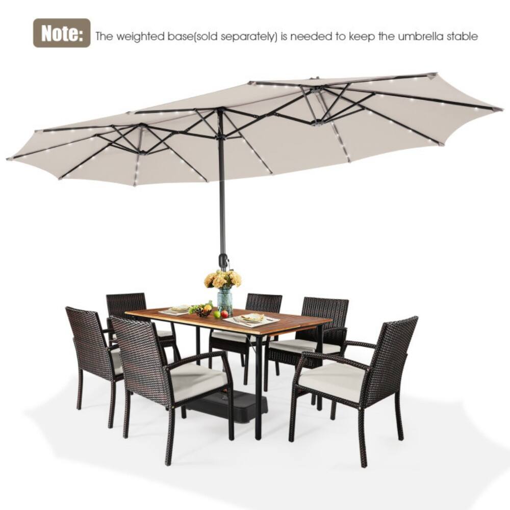 Note: The weighted base(sold separately) is needed to keep the umbrella stable