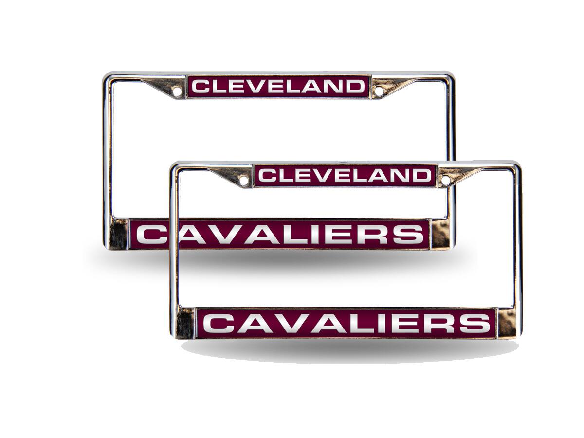 Cleveland Cavaliers NBA Chrome Metal (Set of 2) Laser Cut License Plate Frames