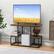 Alt View 18. Costway - Rustic TV Console Table for 50" TVs Industrial Sofa Table with Open Storage Shelves - Rustic Brown.