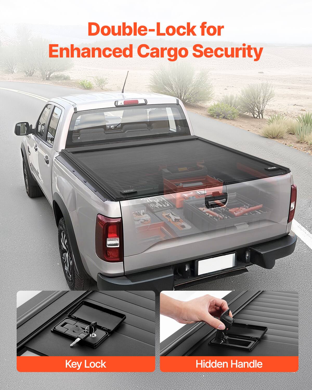 Double-Lock for Enhanced Cargo Security

Key Lock

Hidden Handle