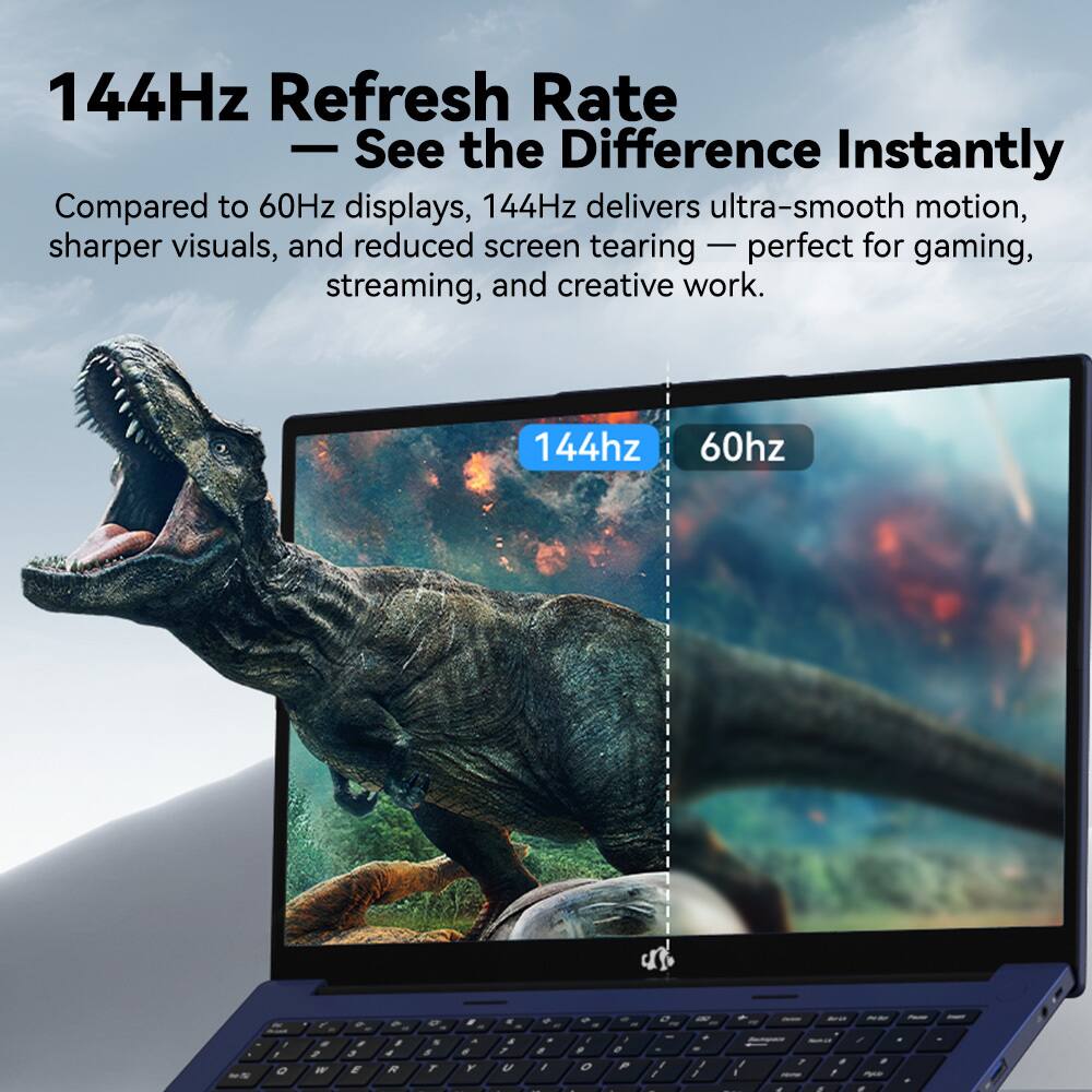 144Hz Refresh Rate  
— See the Difference Instantly  

Compared to 60Hz displays, 144Hz delivers ultra-smooth motion, sharper visuals, and reduced screen tearing — perfect for gaming, streaming, and creative work.  

144hz  
60hz
