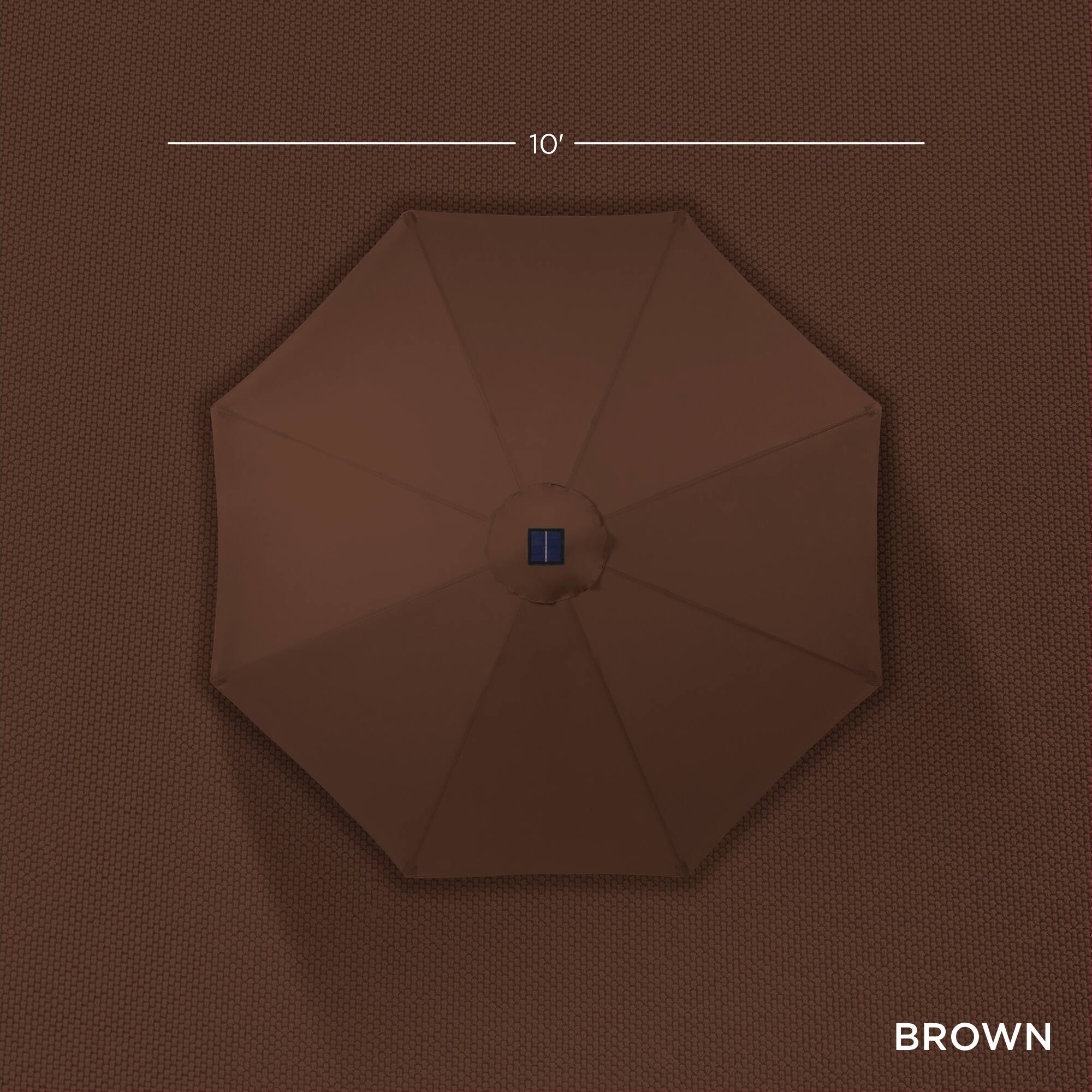 The text on the image is "10' BROWN."