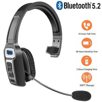 Stock Preferred AI Bluetooth Trucker Headset with Noise