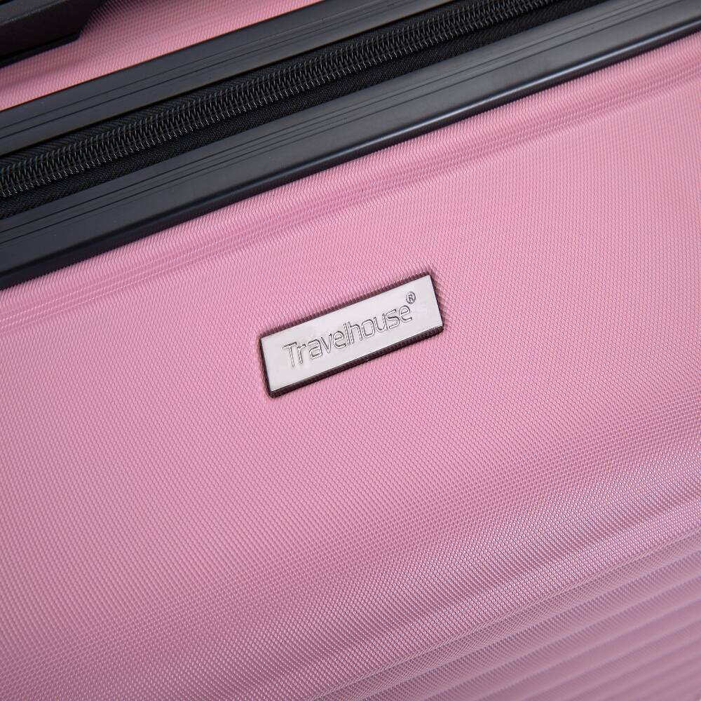 Alt View 10. Ropilly - Ropilly Pink 3 Piece Luggage Set Hardshell Suitcase with Spinner Wheels TSA Lock - Pink.