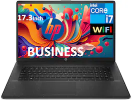 HP - 17t-cn200 4V794AV_1 Laptop, i7-1255U, 8GB, 256GB SSD, 17.3" HD+ (1600x900), Intel Iris Xe, Win 11 Home Plus - Jet Black