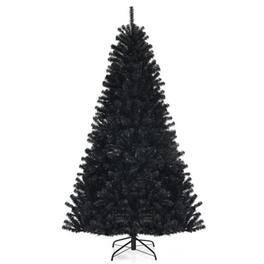 Boyel Living - 7ft Spooky Halloween Tree with Purple LED Lights - Black
