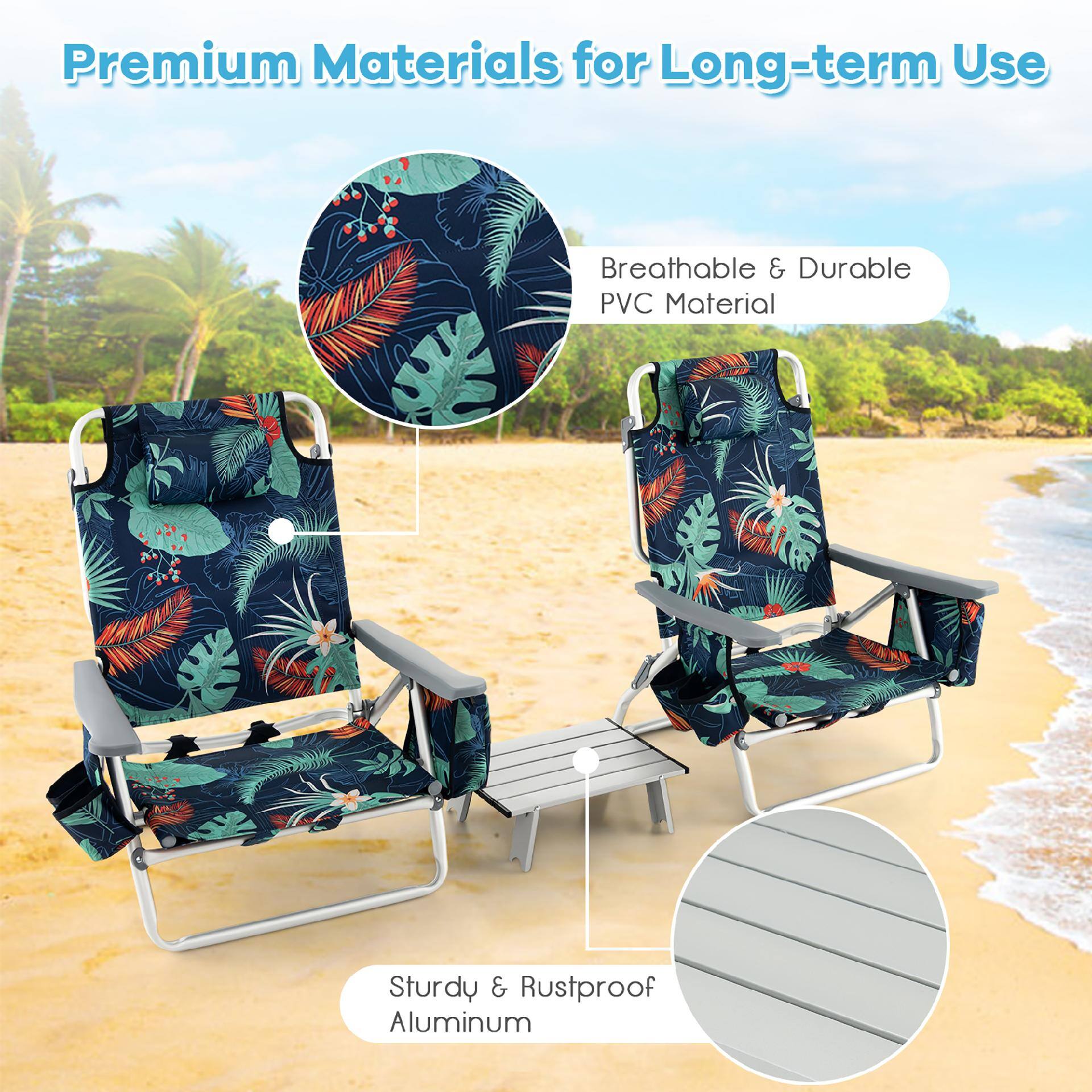 Premium Materials for Long-term Use

Breathable & Durable PVC Material

Sturdy & Rustproof Aluminum
