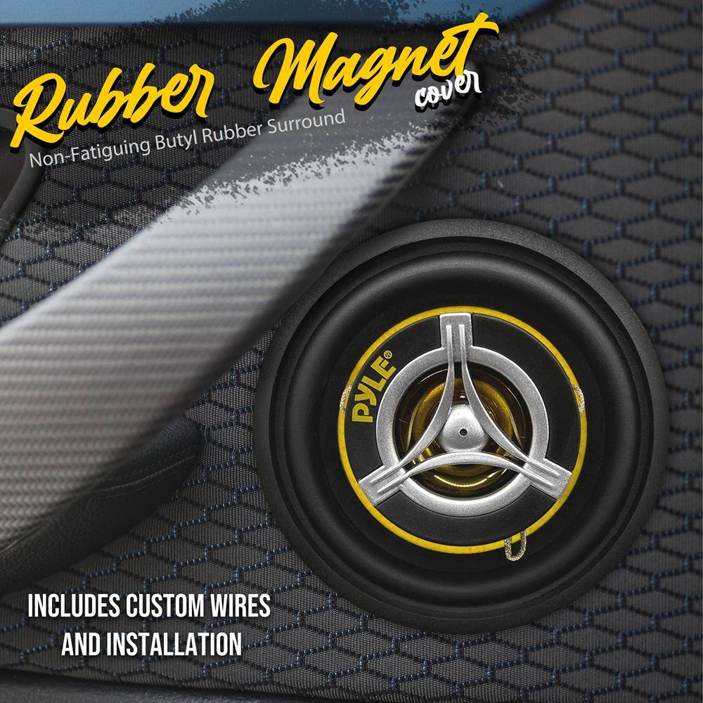 Rubber Magnet Cover  
Non-Fatiguing Butyl Rubber Surround  

INCLUDES CUSTOM WIRES AND INSTALLATION